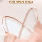 Women Ribbed Padded Bra for Women, Crop Top Soft Stretch & Comfortable Fit