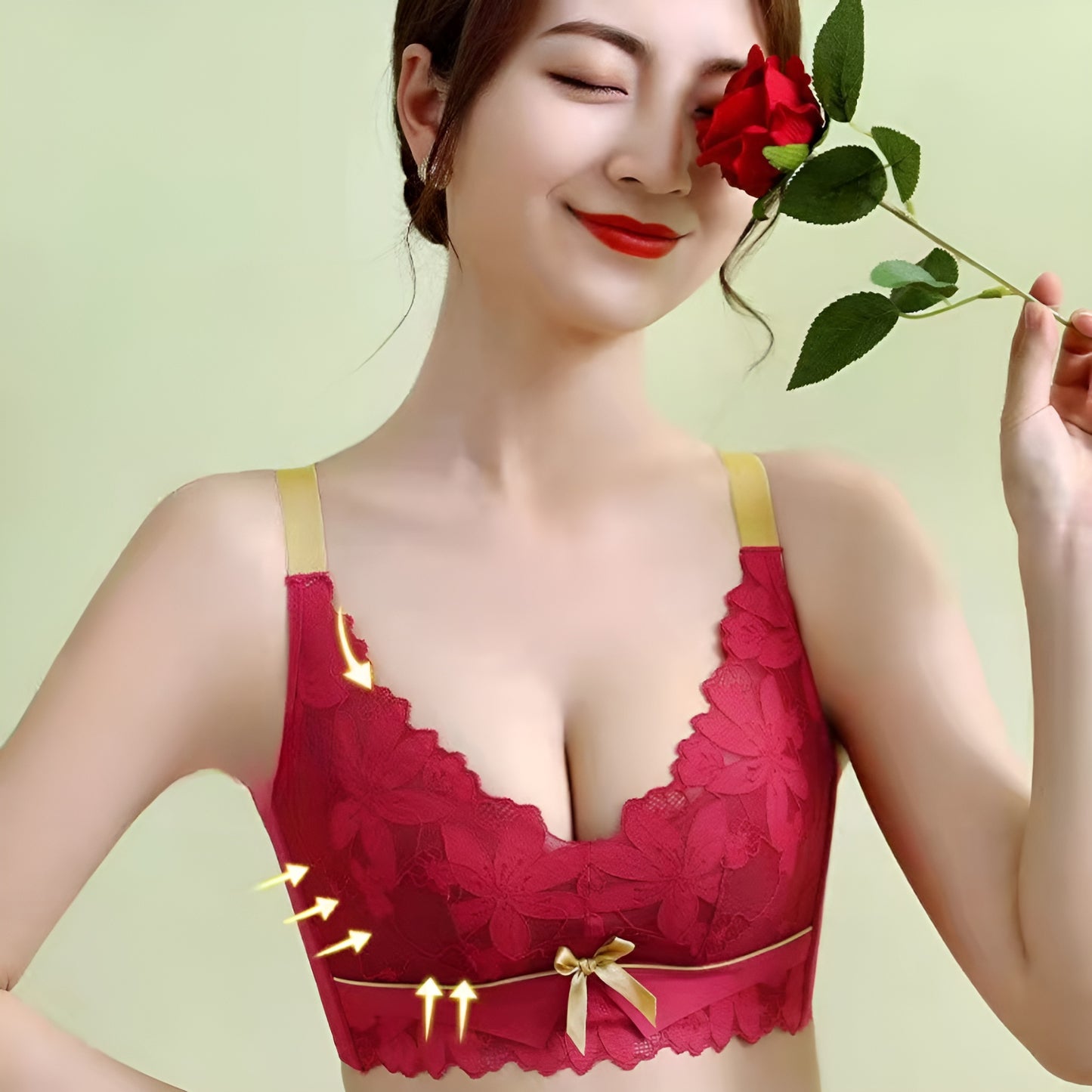 Soft Lace Women Bra Flower Style Comfortable Bra for Daily Wear