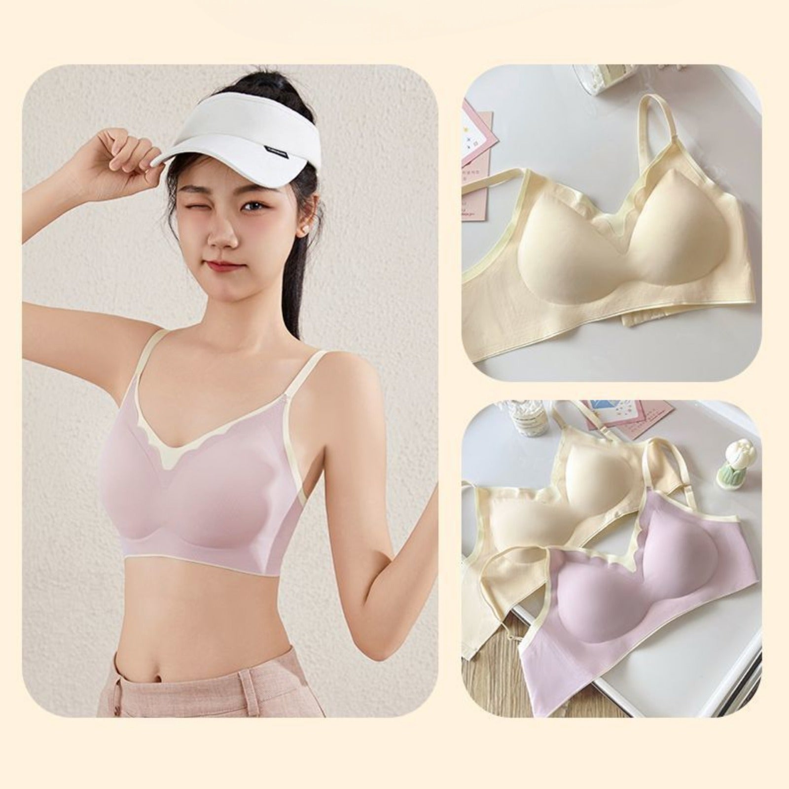 Comfortable wire free bra