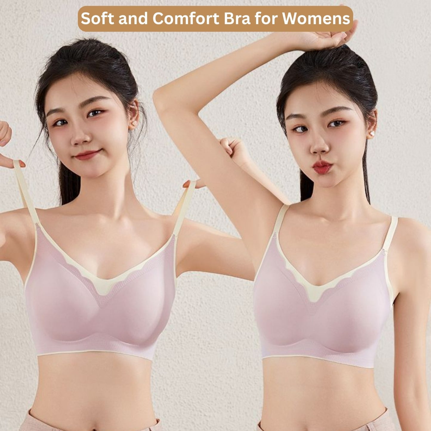 Comfortable wire free bra