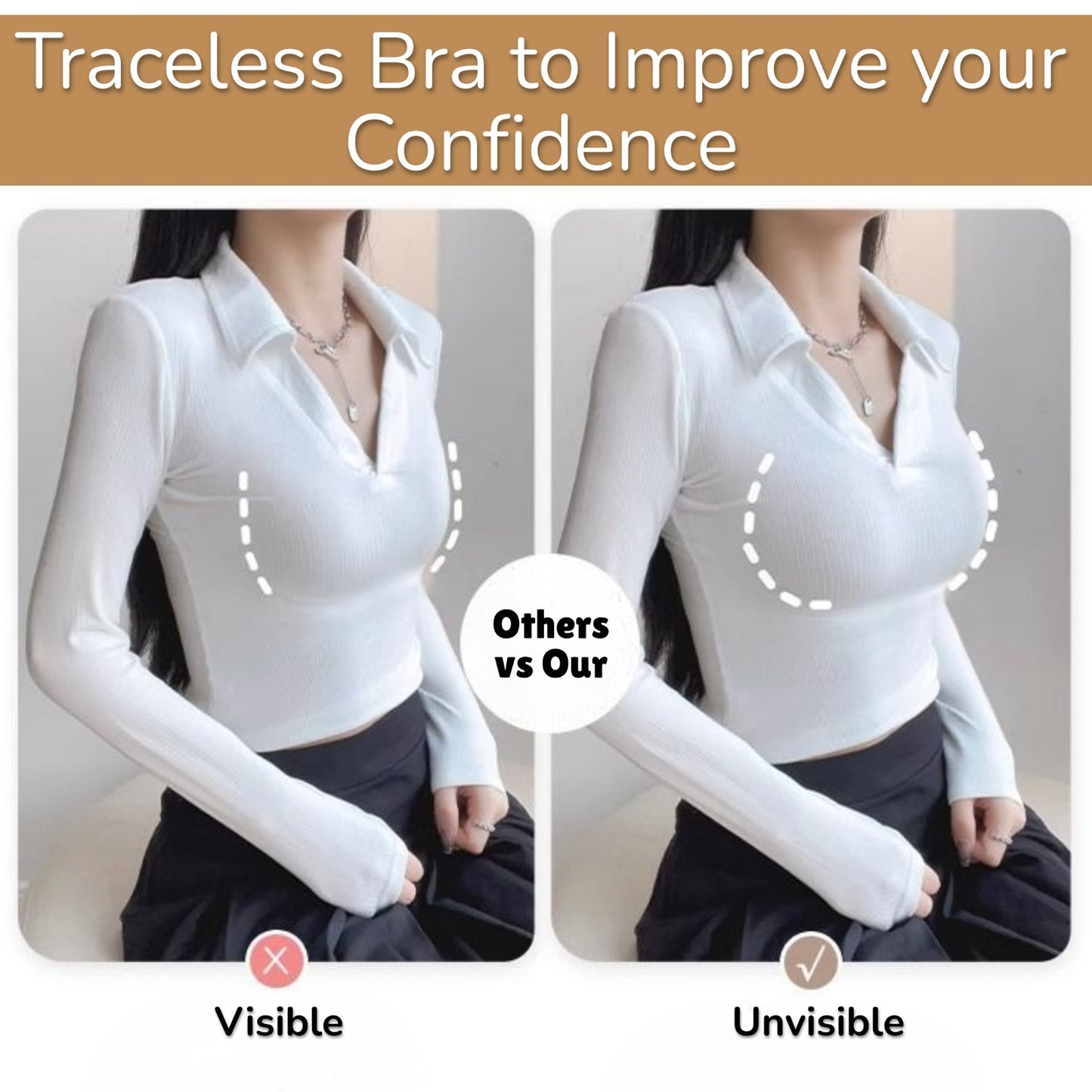 Comfortable wire free bra